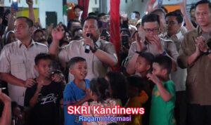 Anak-Anak Pengungsi Gembira Dapat Mainan Saat Tahun Baru Bersama Prabowo