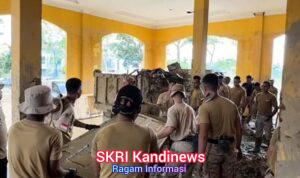 Praja IPDN Gotong Royong Pulihkan Fasilitas Publik Aceh Tamiang