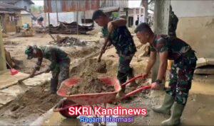 Sinergi TNI–Polri Percepat Pemulihan Sumbar: Bersihkan Pasar hingga Rumah Warga