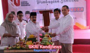 Gelar HUT ke-18, Gerindra Bagi Bibit Pohon Buah ‘Simbol’ Keberlanjutan Perjuangan