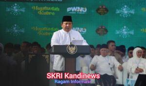 Di Hadapan Warga NU, Prabowo: Saya Tidak Akan Mundur Setapak Pun Berantas Korupsi