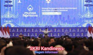 Tak Ada Pertumbuhan Ekonomi Tanpa Nasionalisme, Kata Prabowo di Munas HIPMI