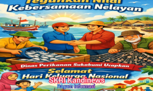 Teguhkan Nilai Kebersamaan Nelayan, Dinas Perikanan Sukabumi Ucapkan Selamat Hari Keluarga Nasional