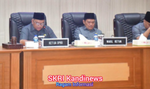 Budi Azhar Pimpin Paripurna Penyampaian Pandangan Fraksi Perubahan APBD 2026
